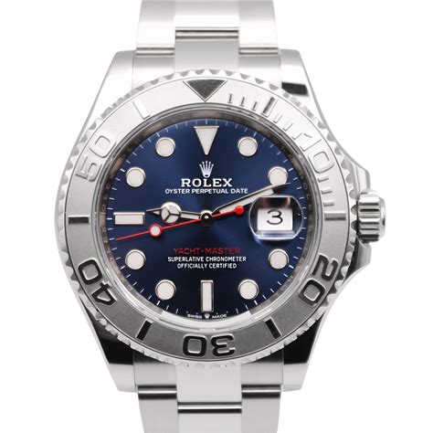 rolex yacht-master 40 blue dial for sale|Rolex two tone yacht master.